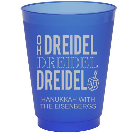 Oh Dreidel Colored Shatterproof Cups